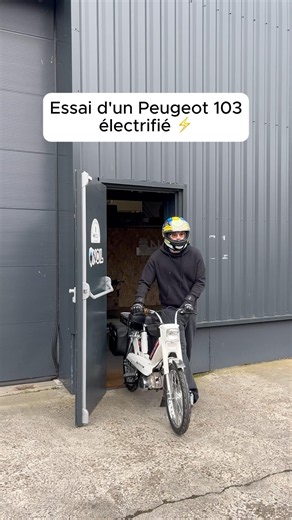 Essai d’un Peugeot 103 électrifié ⚡️ #NOIL #retrofit #moped #pourtoi
