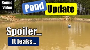 1.3K views · 37 reactions | Husband and wife explain leak in farm fish pond and how to fix a leaky pond AND putting in measuring post into pond -- 20 acre farm in North Florida | Piney Grove Homestead and Mini Farm | Facebook