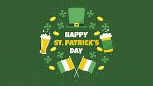 Happy St Patricks Day Animation with text 1 | Free Stock Video Footage