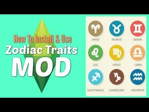 ⭐️ Astrology Traits! Zodiac And Star Signs Mod - The Sims 4 - Mod Tutorial and Overview