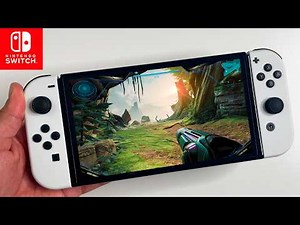 Nintendo Switch OLED Metroid Prime 4: Beyond Gameplay in Portable Handheld Mode