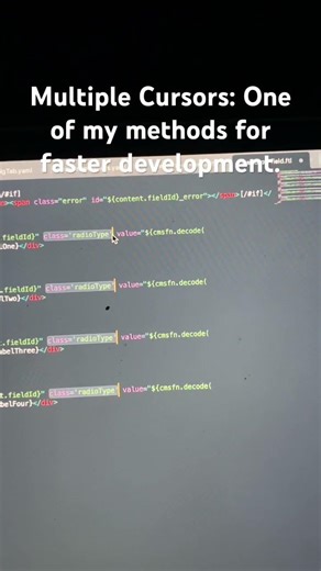 Boost Your Coding Speed with Multiple Cursors! 🚀✨