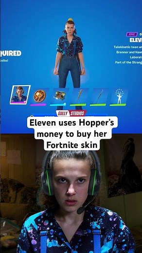 Eleven buys her new Fortnite skin! #fortnite #strangerthings #eleven #jimhopper #fortniteog #gaming