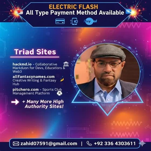 Zahid Hussain Seo | 💳 All Type Payment Method Available 🔥 Tech Creative & Sports Sites – Guest Posting Offer! 🚀 Build authority backlinks and visibility with... | Instagram