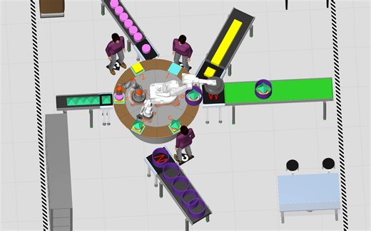 Visual Components VC4.3 转盘仿真展示