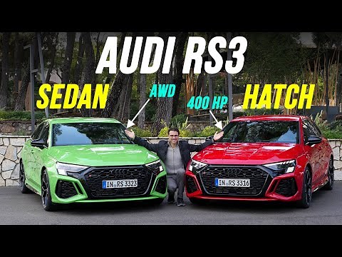 all-new 2022 Audi RS3 🏁 review sedan vs hatch drifting, racetrack & daily 5-cyl drive!