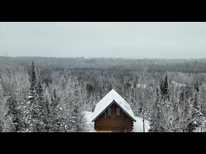 Modern Off-Grid Log Cabin in the Minnesota Wilderness