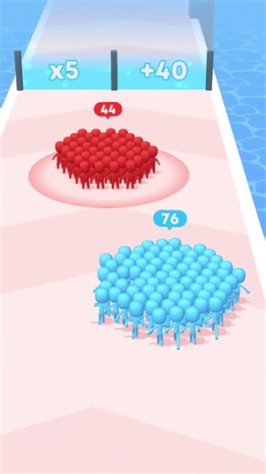 Blue Man Crowd Stack Master - Biggest Crowd Stack Challenge