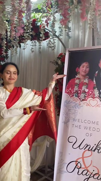 #ourgirlgotloveofherlifeforherlifetime #happybride❤😍 @unikashresthark ❤️#bigcongratulation🤗❤️😍 @Mansa🐢 @🧛‍♀️