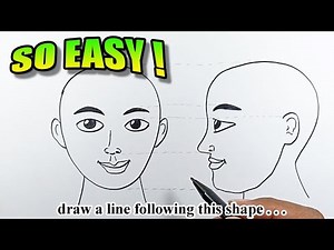 How to draw faces from any angle | Easy Drawings