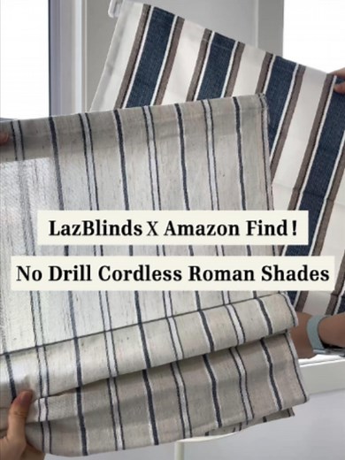 No-Drill Roman Shades: LazBlinds Amazon Find for Renters