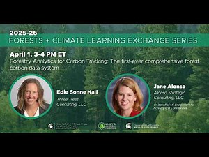 Forestry Analytics for Carbon Tracking: The first-ever comprehensive forest carbon data system