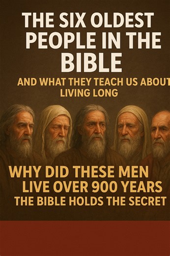 The Six Oldest People in the Bible, and What They Teach Us About Living Long: Why Did These Men Live Over 900 Years? The Bible Holds the Secret. . . . #foryou #God #bible #jesus #biblestories | Anointed Bible Narratives