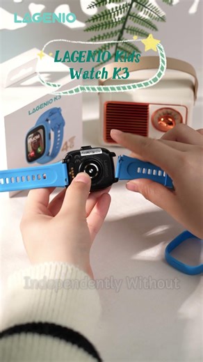 lagenio 4G all-network, plug-and-play. GPS positioning accurate to the meter. 📍#kidsmartwatch