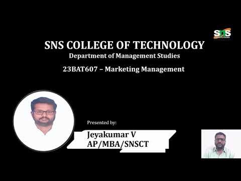 Understanding Marketing Plan | Marketing Management | SNS Institutions