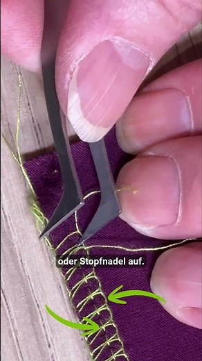 How to unpick overlock stitches? #sewingpark #sewing #sewingparktip