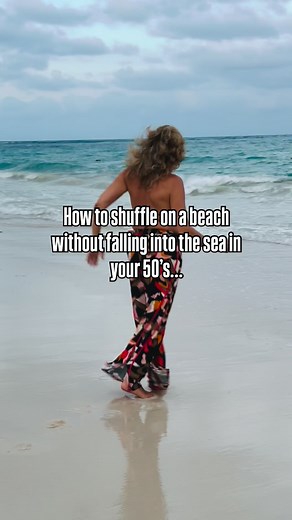 Lara Besbrode on Instagram: "How to shuffle dance on the beach…. Without falling into the sea in your 50’s…or 56 like me! Two years on my journey learning shuffle, I fell in love with this cardio fitness, I discovered that I could get rid of my menopause symptoms, shift 127lbs in weight off my body, & I stopped drinking alcohol! finally I live happily within my own skin! It’s a huge life changing transformation, and I’m sharing my love of shuffle to help inspire anyone struggling with depression