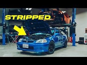 AWD Civic Si Build.. Pulling and stripping the B16 engine