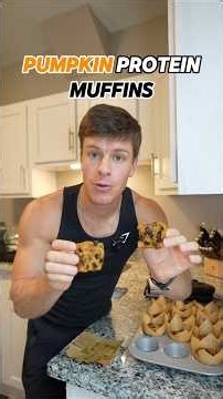 Pumpkin Protein Muffins High Protein Snack Recipe #shorts
