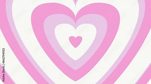 A mesmerizing animation of a pink heart with a hypnotic effect, perfect for romantic or love-themed projects.