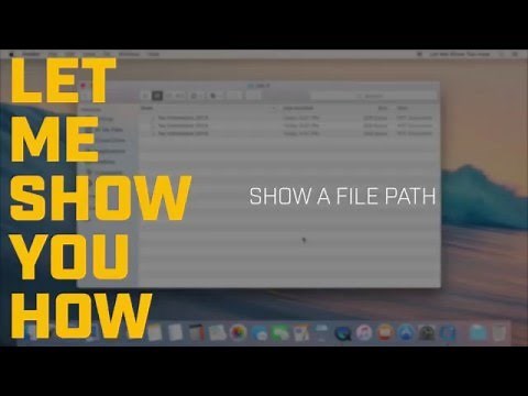 How do I find a file path on the Mac?