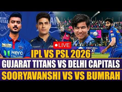 LIVE IPL vs PSL 2026 | DC vs GT | Sooryavanshi vs Jasprit Bumrah | HHK vs PZ in PSL | Sport Roundup