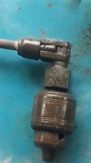 Old hand drilling machine (manual) lubricate and painting