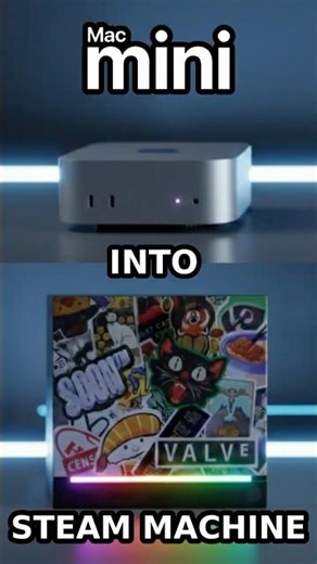 $599 DIY Steam Machine… Built From a Mac mini! #steam #valve