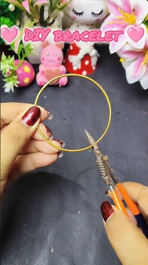 Old bangle Into New bracelet ❤️✨ #diy #craft #craftideas #handmade #diybangles #outofwaste