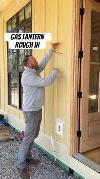 When you run your gas line to your lanterns you should consider a few things. See comments! #home
