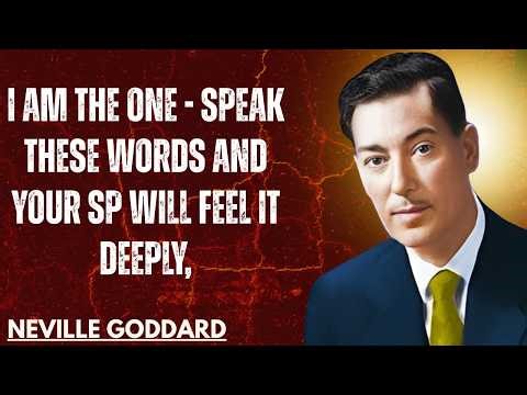 I AM THE ONE - SPEAK THESE WORDS AND YOUR SP WILL FEEL IT DEEPLY,|#nevillegoddard #motivation