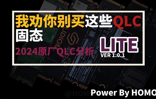 [已下架]我劝你别买这些QLC固态:2024原厂QLC分析