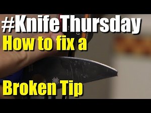 How to fix a broken tip on a knife #KnifeThursday