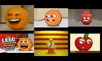 Mix of 6 videos from youtube : The annoying orange (hey apple!) realistic vs animation vs 3 Legos vs Go animate