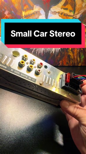 Compact Single DIN Car Stereo for Enhanced Audio