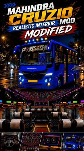 New Mahindra Cruzio Mod Released For Bus Simulator Indonesia lKerala Modsl#keralatouristbus #busmod