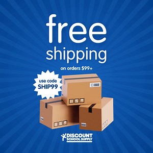 Enjoy limited-time free shipping on must-haves for your classroom, center, or program. | Discount School Supply
