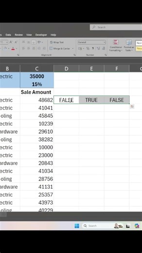 How to use AND function in excel. #excel #excelshortcuts #exceltips