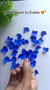 2 Minute Magic Flower 💙✨ | Easy DIY Paper Flower 😍” #craft #shorts #diy