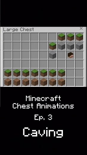 Minecraft Chest Animations - Caving Ep. 3 #minecraft #animation #short