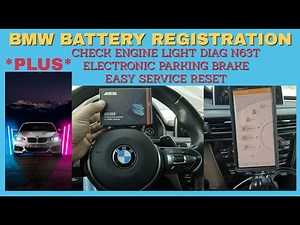 How To Register A BMW BATTERY Using the Ancel BD300 PLUS - Live Diagnosis CEL And Service Reset