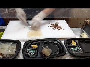 イカの活き造り捌き in函館 20210924