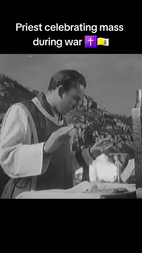 Priest Celebrating Mass During War: A Testament of Faith