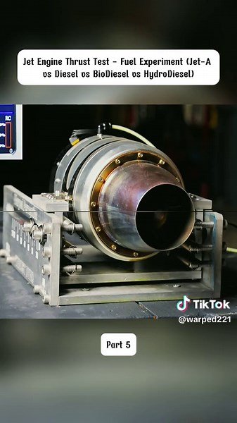 Jet Engine Thrust Test: Diesel vs BioDiesel Comparison
