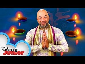 Diwali Dance Tutorial 💃| Mira, Royal Detective | Disney Junior