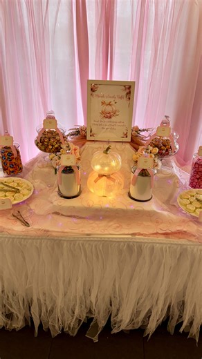 🎀A Little Pumpkin is on her way! 🎃💗 Celebrating Mandi’s Baby Shower with the sweetest candy buffet! 🍬🩷 | Kim's Candy Buffet