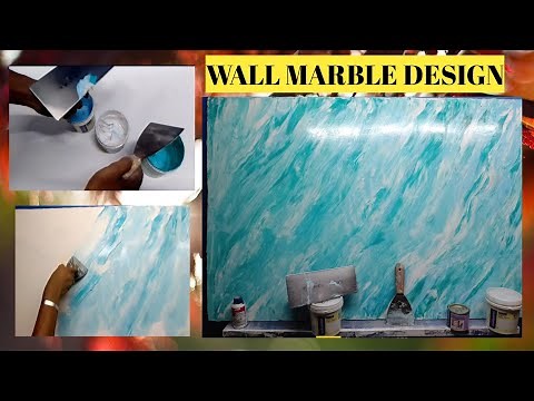 How To create stunning marble wall effects | faux marble wall paint | geat a faux marble wall