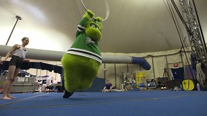 Victor E. Green is pretty nimble for a mascot, but that's nothing compared to the performers of Cirque du Soleil. Their show Amaluna - Cirque du Soleil is at Lone Star Park until March 3rd, be sure to get your tickets today! | Dallas Stars