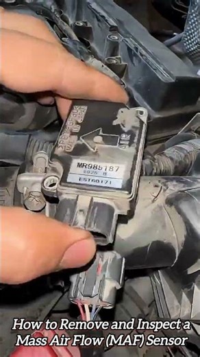 How to Remove and Inspect a Mass Air Flow (MAF) Sensor #shorts #mechanic #automobile