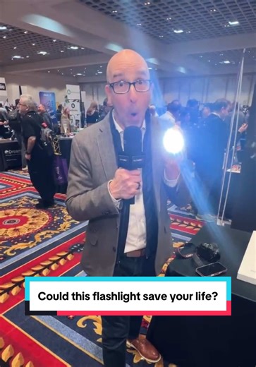 Could this flashlight save your life? The Timeli is a smart personal safety system that comes in the form of a flashlight but doubles as a video recorder, emergency dispatcher, and GPS with one button that does it all. #ces #ces2026 #techtok
